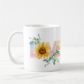 Sonnenblume-Liebe Kaffeetasse (Links)