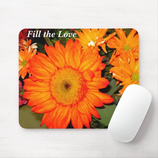 Sonnenblume Liebe_ Mousepad (Mit Mouse)