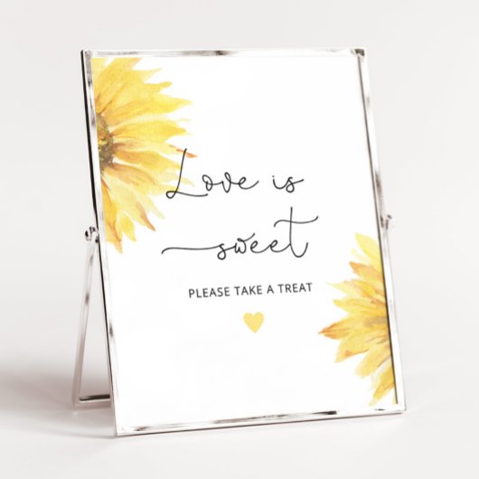 Sonnenblume Liebe süß nehmen Sie eine Leckerei Poster