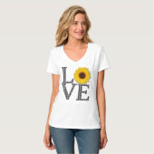 Sonnenblume-Liebe T-Shirt (Vorderseite Vollansicht)