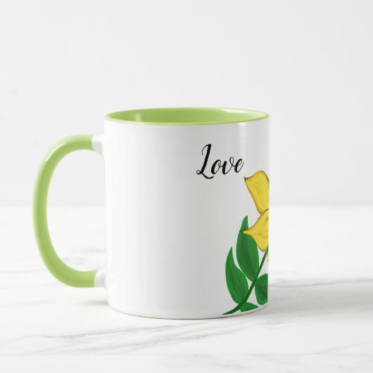 Sonnenblume-Liebe Tasse (Links)