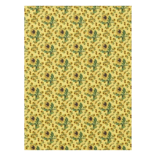 Sonnenblume-Liebe Tischdecke (Vorderseite)