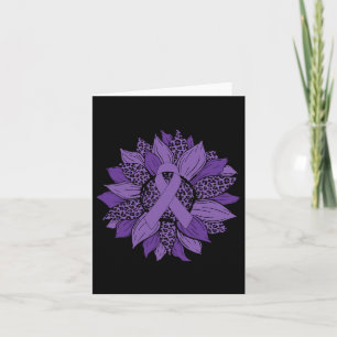 Sonnenblume Lila Ribbon Fibromyalgie Bewusstsein M Karte