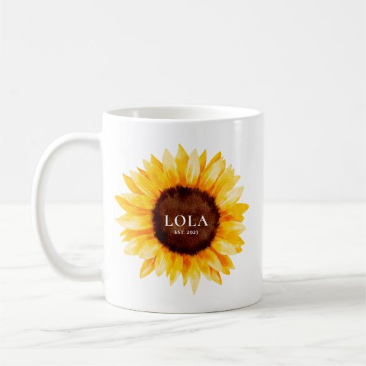 Sonnenblume Lola Kaffeetasse (Links)