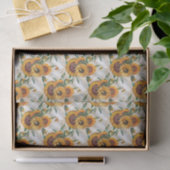 Sonnenblume Lover Bee Honeycomb Muster Seidenpapier (Geschenk)