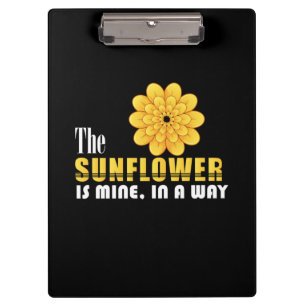Sonnenblume Lover Die Sonnenblume ist meine Klemmbrett