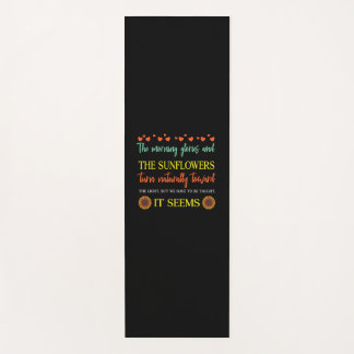 Sonnenblume Lover | Die Sonnenblumen drehen sich v Yogamatte