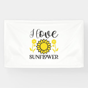 Sonnenblume Lover   I Liebe Sonnenblumen Banner
