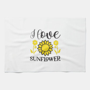 Sonnenblume Lover I Liebe Sonnenblumen Geschirrtuch