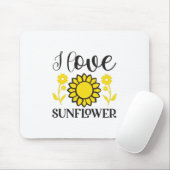 Sonnenblume Lover | I Liebe Sonnenblumen Mousepad (Mit Mouse)