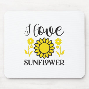 Sonnenblume Lover I Liebe Sonnenblumen Mousepad