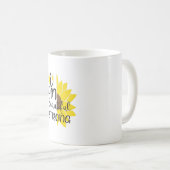 Sonnenblume Lover | Ich bin schön stark Kaffeetasse (VorderseiteRechts)