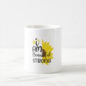 Sonnenblume Lover | Ich bin schön stark Kaffeetasse (Mittel)