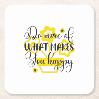 Sonnenblume Lover | Tu mehr von dem, was dich glüc Rechteckiger Pappuntersetzer