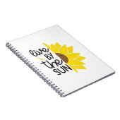 Sonnenblume Lover | Von der Sonne leben Notizblock (Rechte Seite)