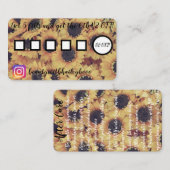 Sonnenblume-Loyalität und nach Sorgfalt Visitenkarte (Vorne/Hinten)