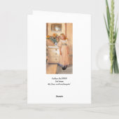 Sonnenblume Mädchen 1893 Karte (Rückseite)