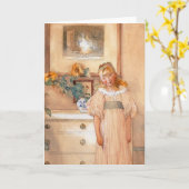 Sonnenblume Mädchen 1893 Karte (Gelbe Blume)