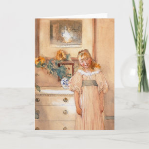 Sonnenblume Mädchen 1893 Karte