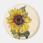Sonnenblume Magnet (Vorne)