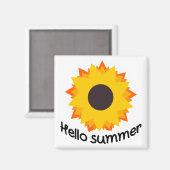 Sonnenblume Magnet (Vorderseite/Rückseite)