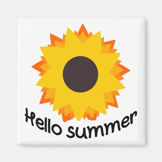 Sonnenblume Magnet (Vorne)