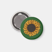 Sonnenblume Magnet (Vorderseite/Rückseite)