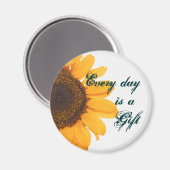 Sonnenblume Magnet (Vorderseite/Rückseite)