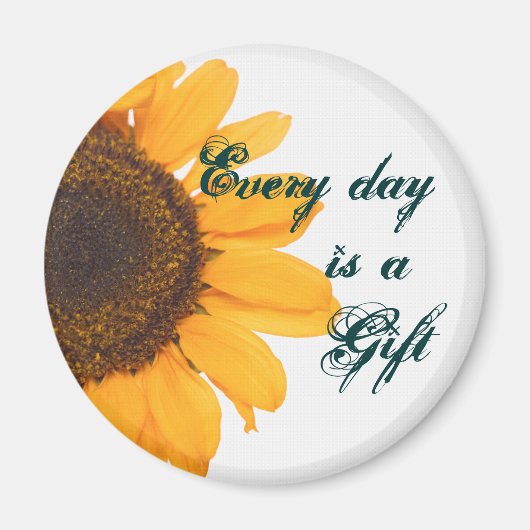 Sonnenblume Magnet (Vorne)