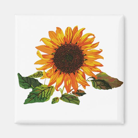 Sonnenblume Magnet (Vorne)
