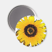 Sonnenblume Magnet (Vorderseite/Rückseite)