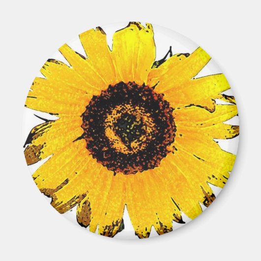 Sonnenblume Magnet (Vorne)