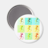 Sonnenblume Magnet (Vorderseite/Rückseite)