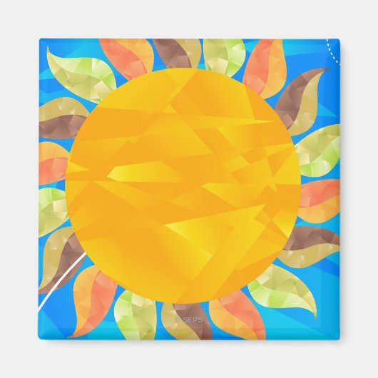Sonnenblume Magnet (Vorne)
