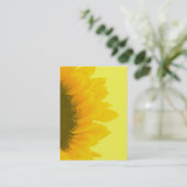 Sonnenblume-MakroFoto Visitenkarte (Stehend Vorderseite)