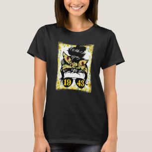 Sonnenblume Mama Geboren 1943 Geburtstagsgärtnerwo T-Shirt