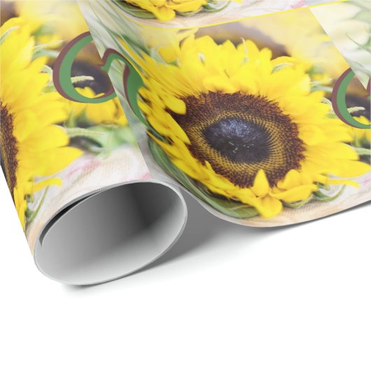Sonnenblume-Mama Geschenkpapier (Rolleneckpunkt)