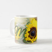 Sonnenblume-Mama Kaffeetasse (Vorderseite Links)