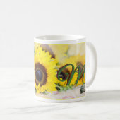 Sonnenblume-Mama Kaffeetasse (VorderseiteRechts)
