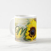 Sonnenblume-Mama Kaffeetasse (Vorderseite Links)