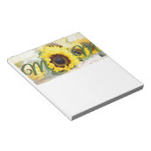 Sonnenblume-Mama Notizblock (angewinkelt)