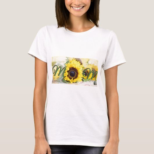 Sonnenblume-Mama T-Shirt (Vorderseite)