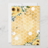 Sonnenblume Mama zu Bee Baby Dusche Einladung (Rückseite)