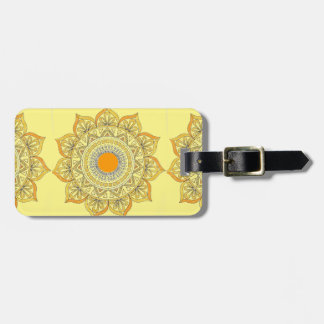 Sonnenblume Mandala Gepäckanhänger