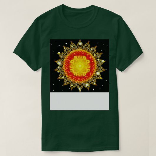 Sonnenblume Mandala T-Shirt (Design vorne)