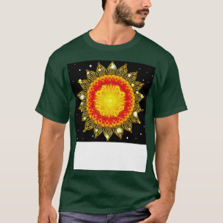 Sonnenblume Mandala T-Shirt
