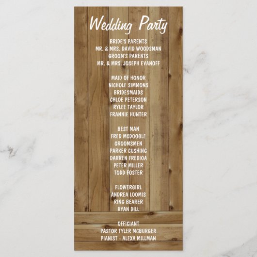 Sonnenblume Mason Jar Burlap + Hochzeitsprogramme Programm (Rückseite)