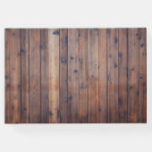 Sonnenblume Mason Jar String Lights Rustikale Hoch Gästebuch (Rückseite)