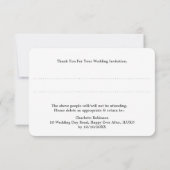 Sonnenblume Mason Jar Wood Rustic Wedding RSVP Karte (Rückseite)