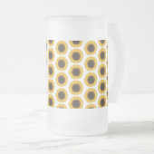 Sonnenblume Mattglas Bierglas (VorderseiteRechts)